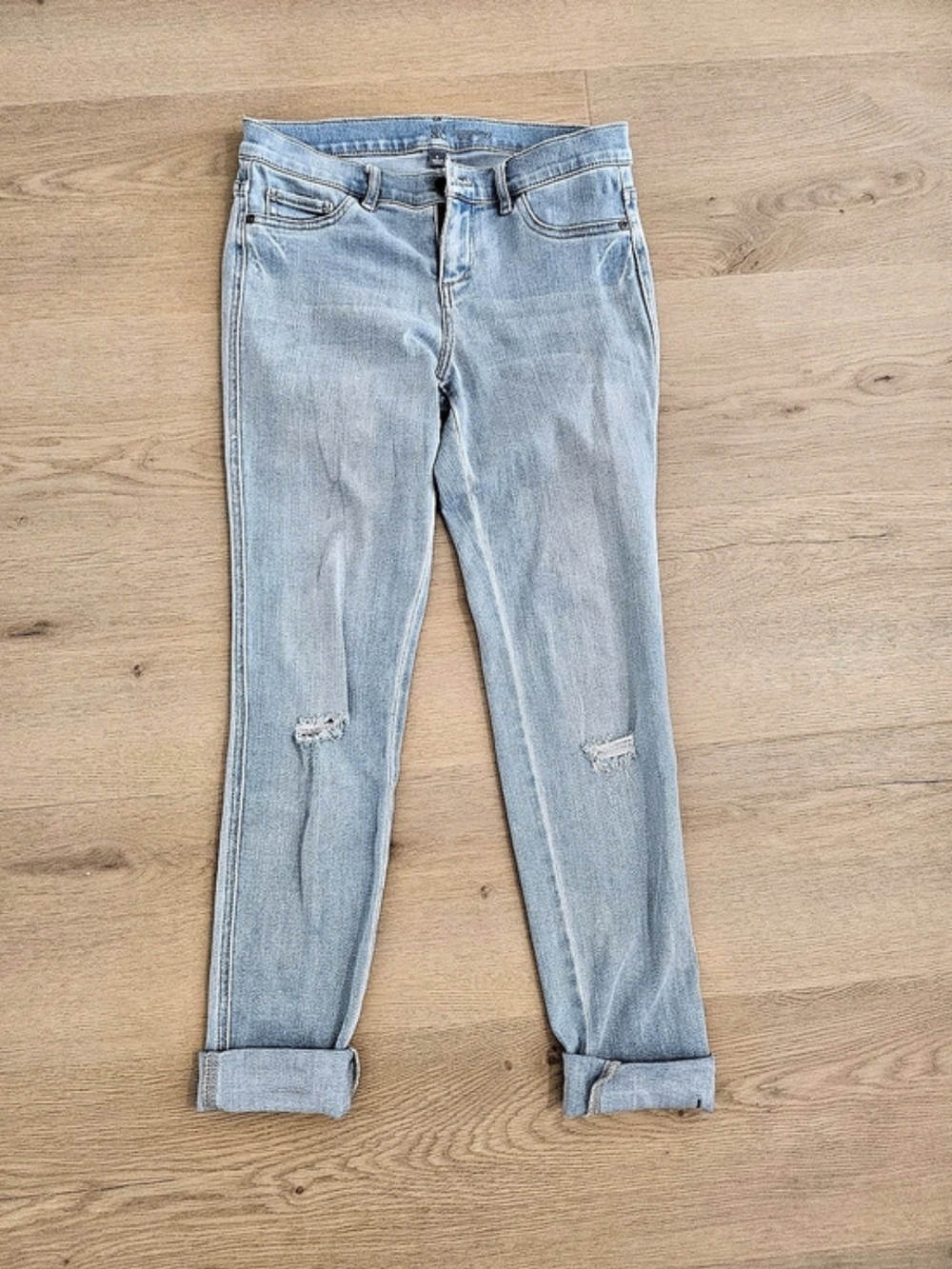 NY&C Distressed Skinny Jeans in Blue Size 6